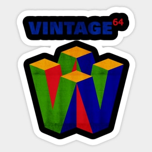 vintage 64 Sticker